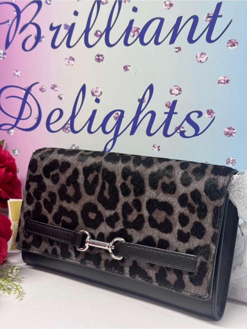 🔥NWT MK CALF HAIR LEOPARD PRINT CROSSBODY BAG